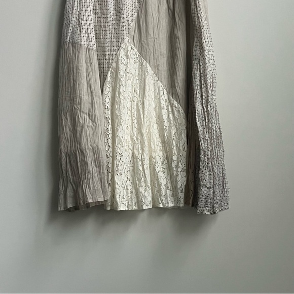 Style & Co Midi Skirt Patch Quilt Lace Midi Cotton XL Cottagecore Boho Peasant - Picture 8 of 8
